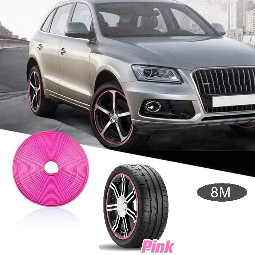 OnWheel Car Universal Alloy Wheel Hub Rim Ring Tyre Guard Edge