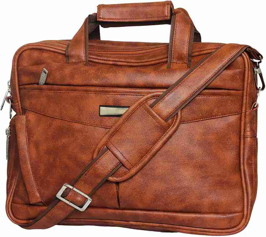Flipkart Hi MaK PU Leather Laptop Messenger Bag Formal Office Executive Bags Briefcase for 16 Inch Laptop MacBook Service tools Note Book Professonal Sling Bag Water Resistant Waterproof Messenger...