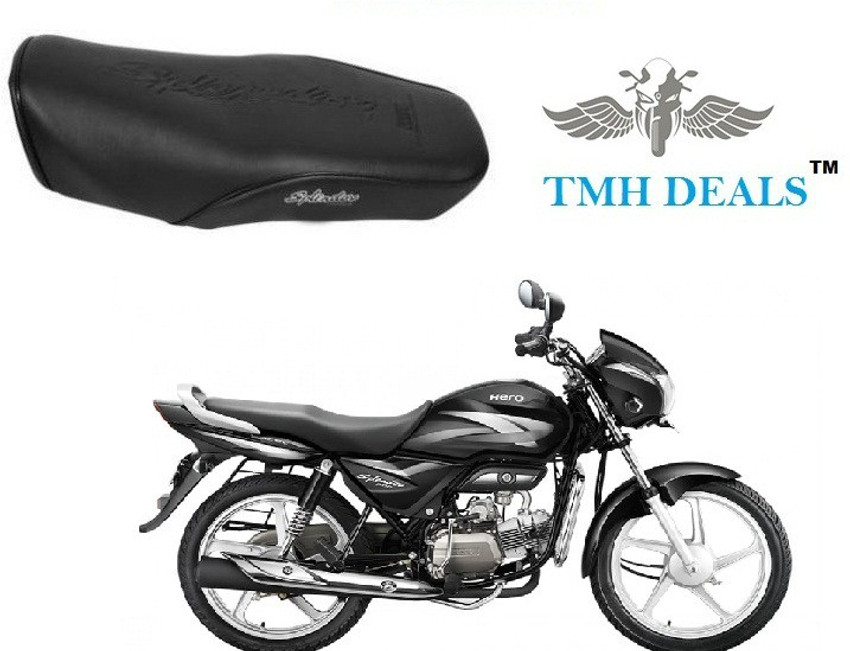 TMH HERO SPLENDOR PRO BLACK SEAT COVER HEAVY MATERIAL LONG LASTING