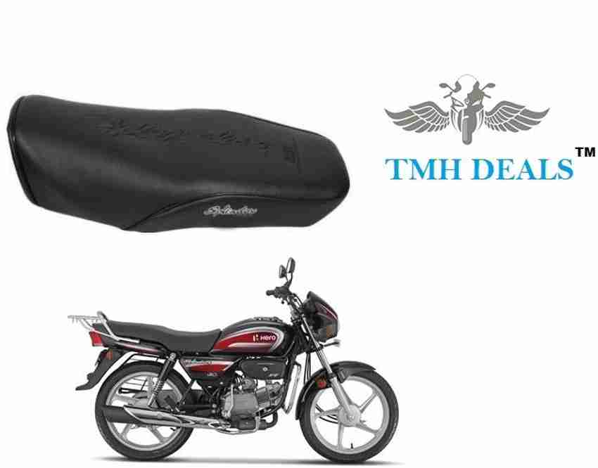 TMH HERO SPLENDOR PLUS SEAT COVER MANUALLY INSTAL HEAVY MATERIAL LONG LASTING NEXT GENERATION BLACK COLOR Single Bike Seat Cover For Hero Splendor Plus Price in India Buy TMH HERO SPLENDOR PLUS