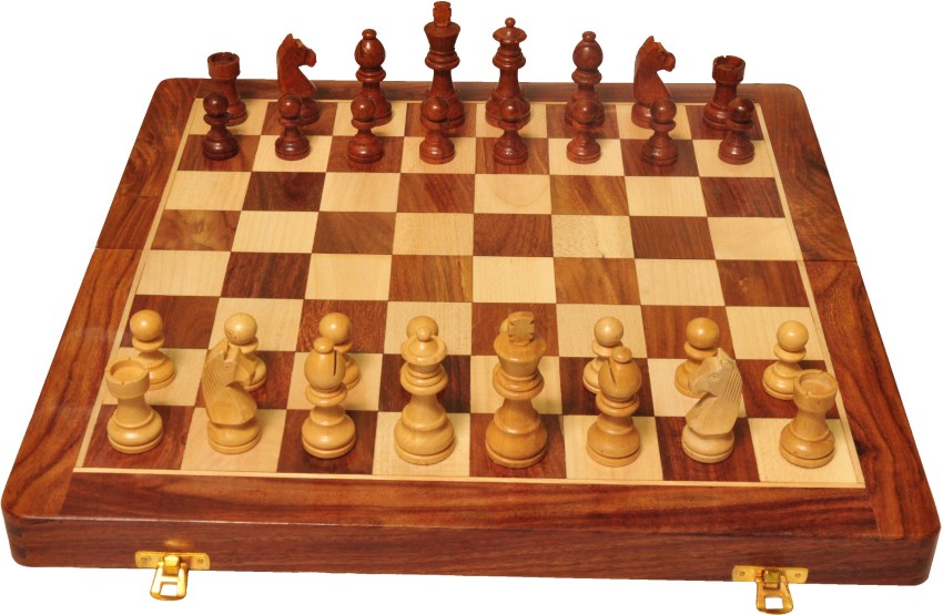 Palm Royal Handicrafts 12.5 inches Magnetic Folding Wooden Chess