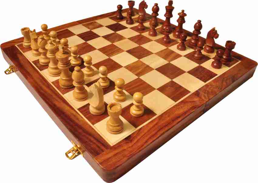 ARTIFACTS'OCEAN Collectible Foldable Wooden Chess Game Board Set with Magnetic Crafted deals Premium Wood Pieces (12 Inch X 12 Inch)