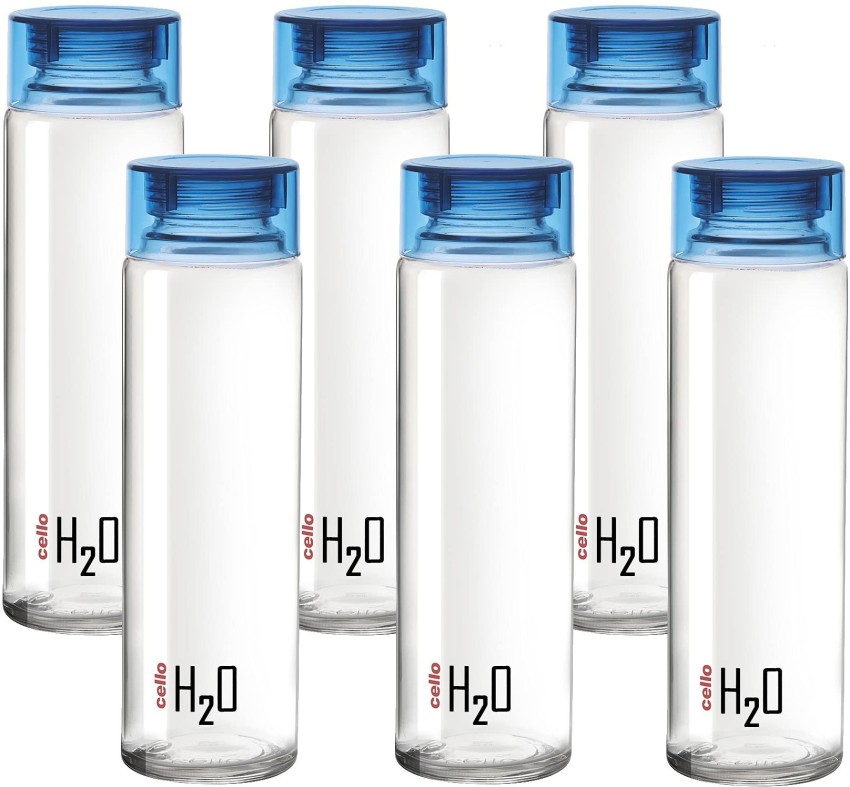 Buy Cello H2O Glass Fridge Water Bottle - Black Online at Best