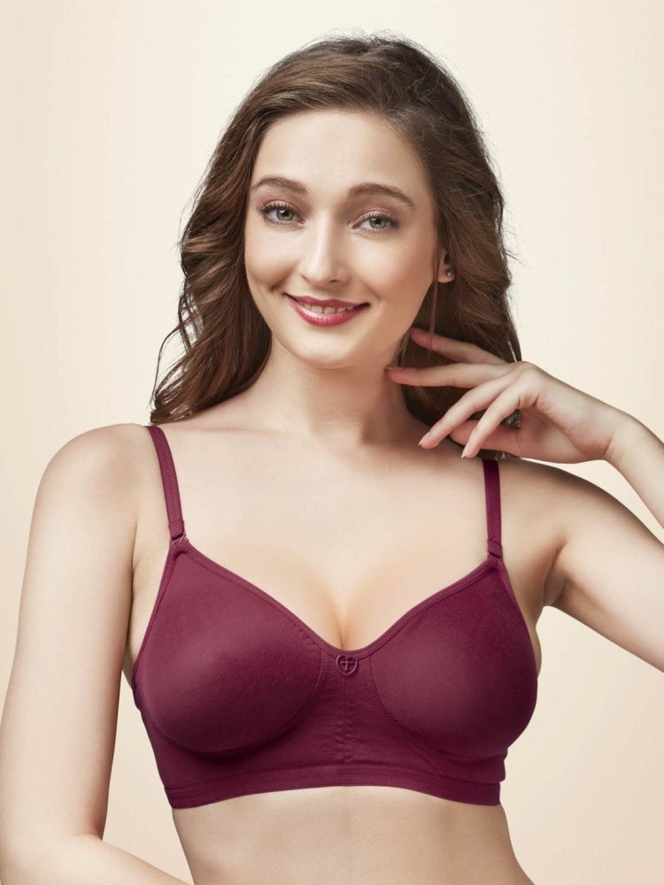 Buy Trylo Nina Women Detachable Strap Non Wired Padded Bra - Red online