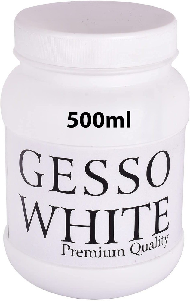 CHROME Premium Quality 500ml White Gesso for Oil Painting, Canvas