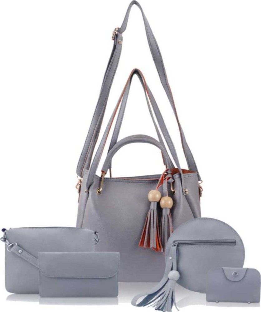 Buy Snappy Women Grey Shoulder Bag Dark Grey Online @ Best Price in India
