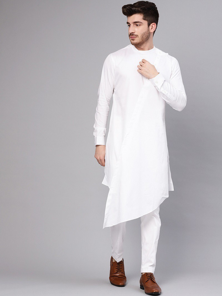 Cotton asymmetric kurta deals