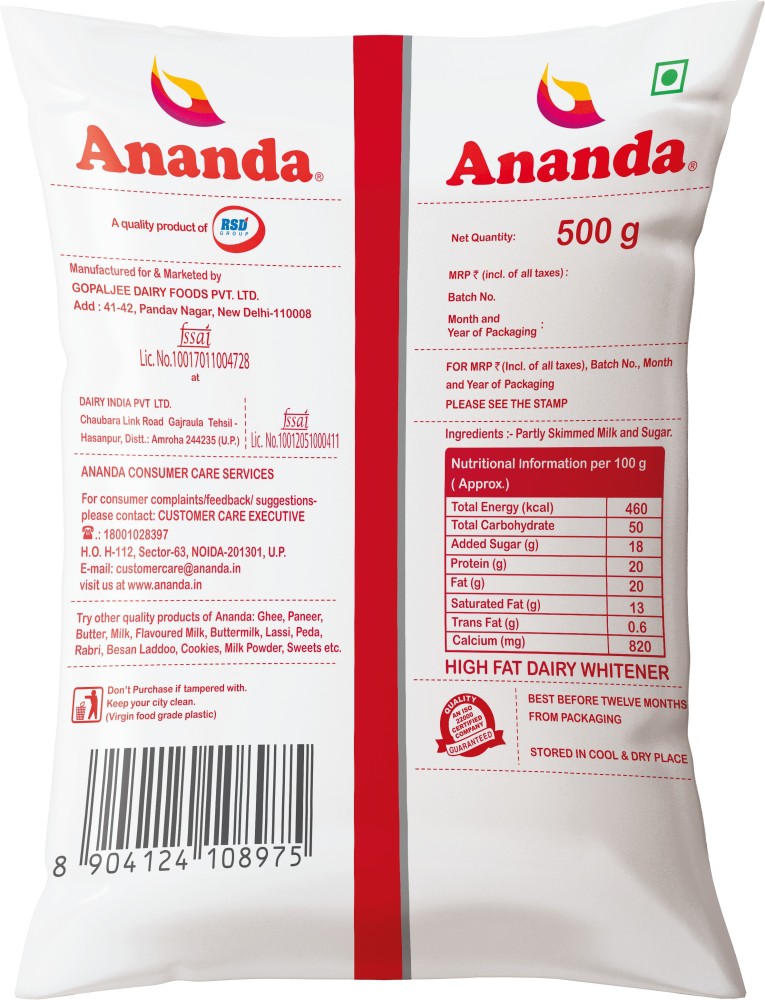 Ananda Dairy Limited on X: 