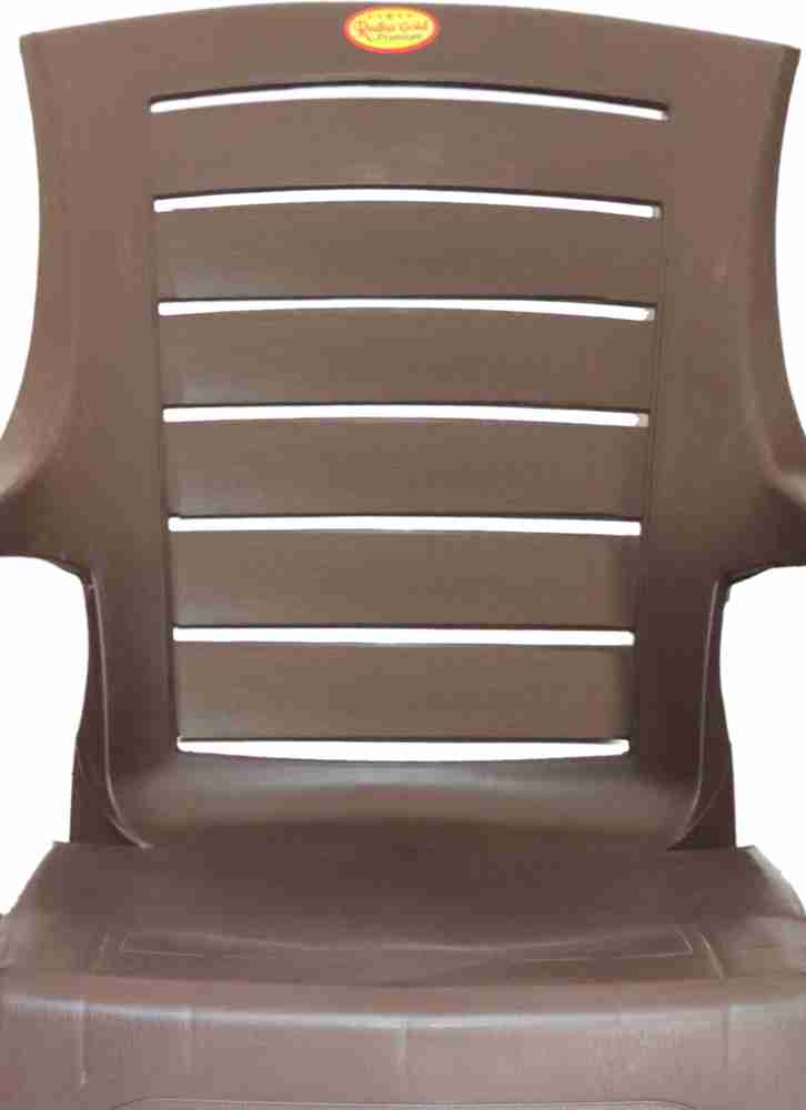 Radha gold sales plastic chair