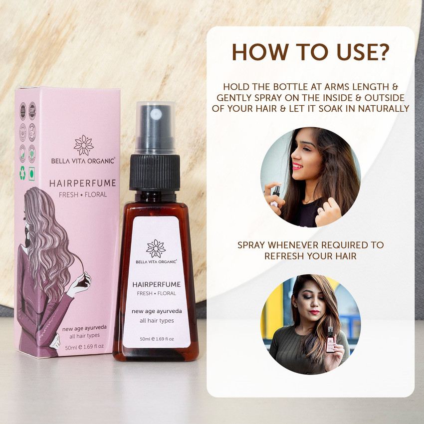 Spraying perfume on best sale hair