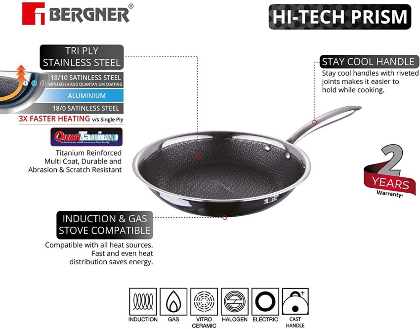 Bergner Ceramic Frying Pan 28/26cm High Temperature Non-Stick