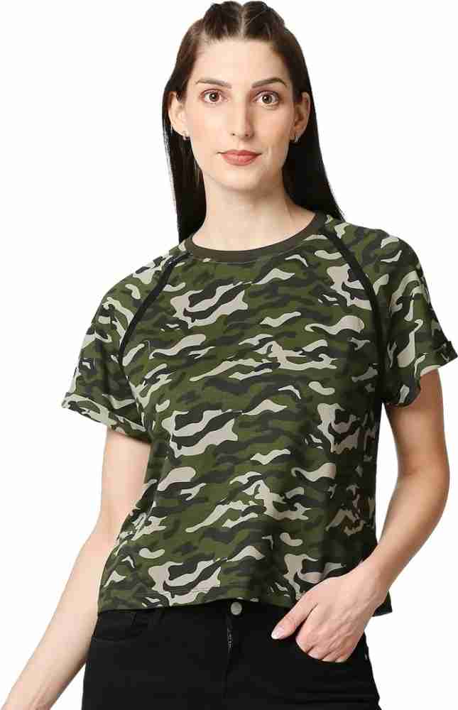 Camouflage t shirt clearance ladies