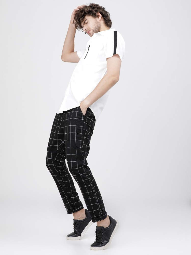 Men Winter Clothes Black Check Skinny Smart Pants Trousers  China Casual  Pants and Cotton Pants price  MadeinChinacom