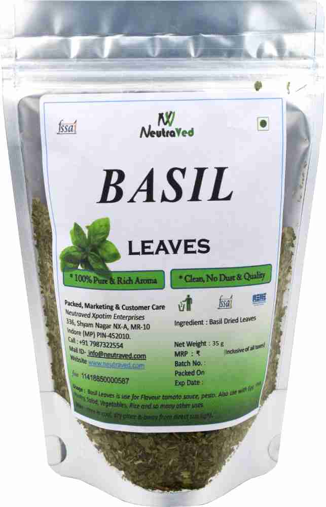 NeutraVed Basil Dried Leaves 35g Price in India Buy NeutraVed