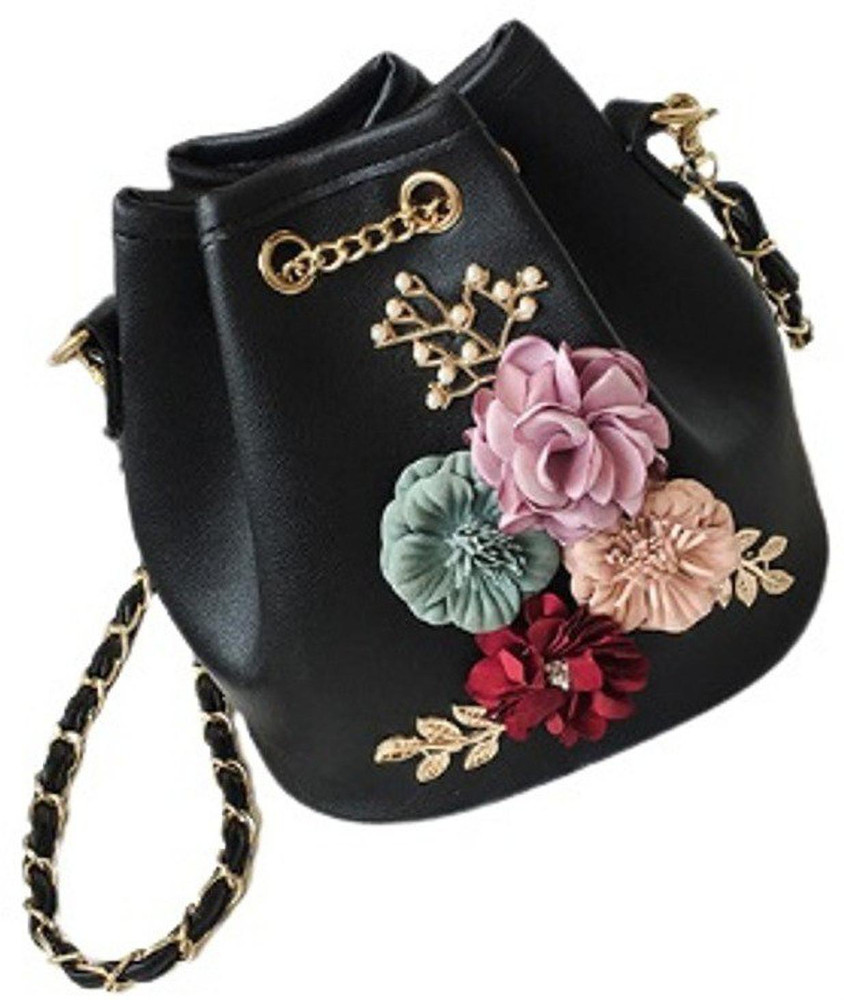 Flipkart kidgenix Women s Floral Design Bucket Shoulder