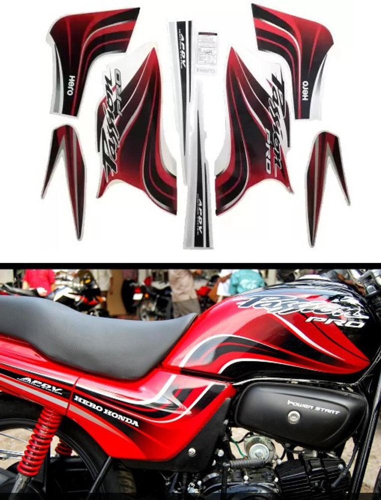 Hero honda passion pro clearance sticker