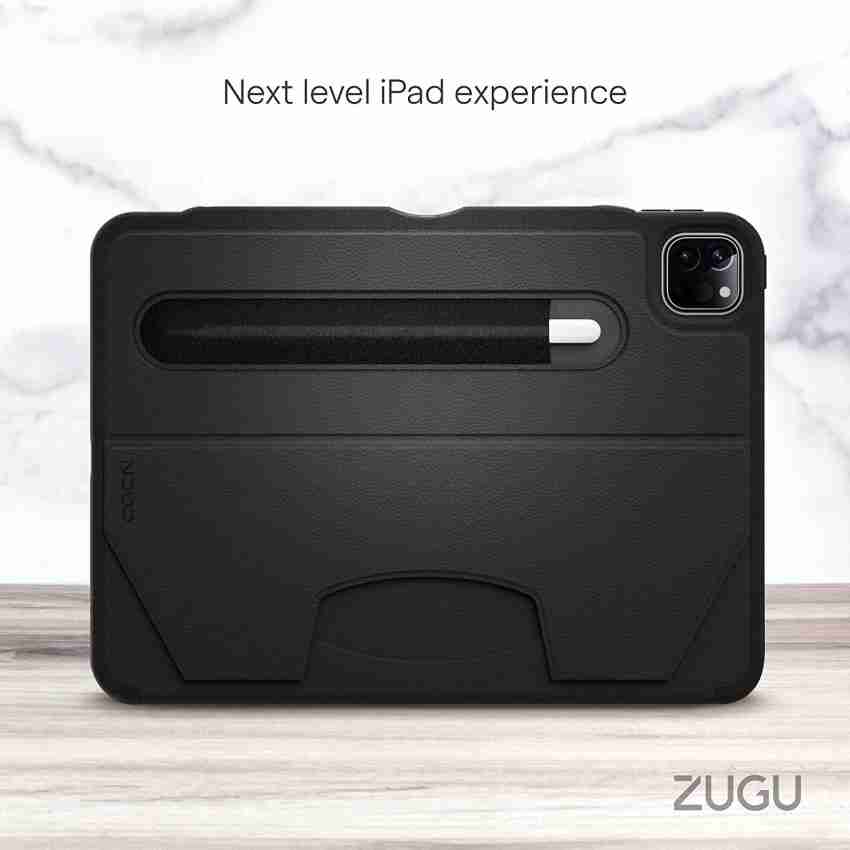  CaseBot Magnetic Case for iPad Pro 12.9-inch 6th Generation  2022, Multiple Angle Shockproof Rugged Stand Case, Soft TPU Back Cover  w/Pencil Holder, Also Fit iPad Pro 12.9 5th/4th/3rd Gen, Black 