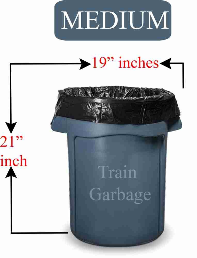 Train Garbage Bags Large Size For Home Biodegradable Dustbin Plastic Bag  Large Garbage Bags 25*32 inch 45 Bags Large 75 L Garbage Bag Price in India  - Buy Train Garbage Bags Large