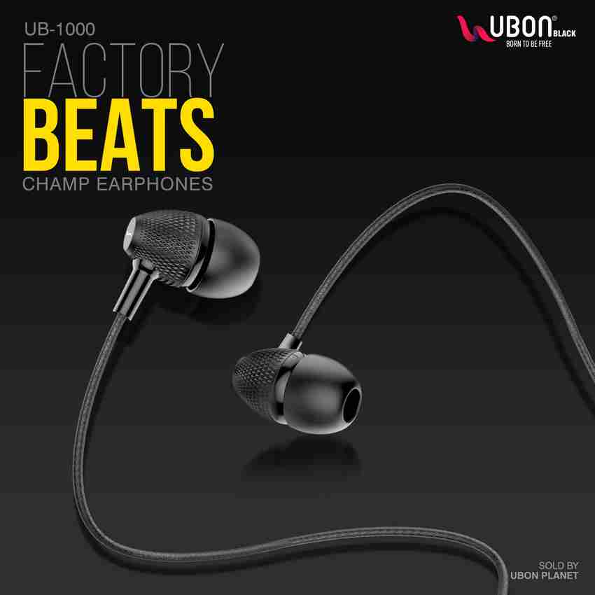 Ubon UB 1000 FACTORY BEATS EARPHONE Wired Headset Price in India