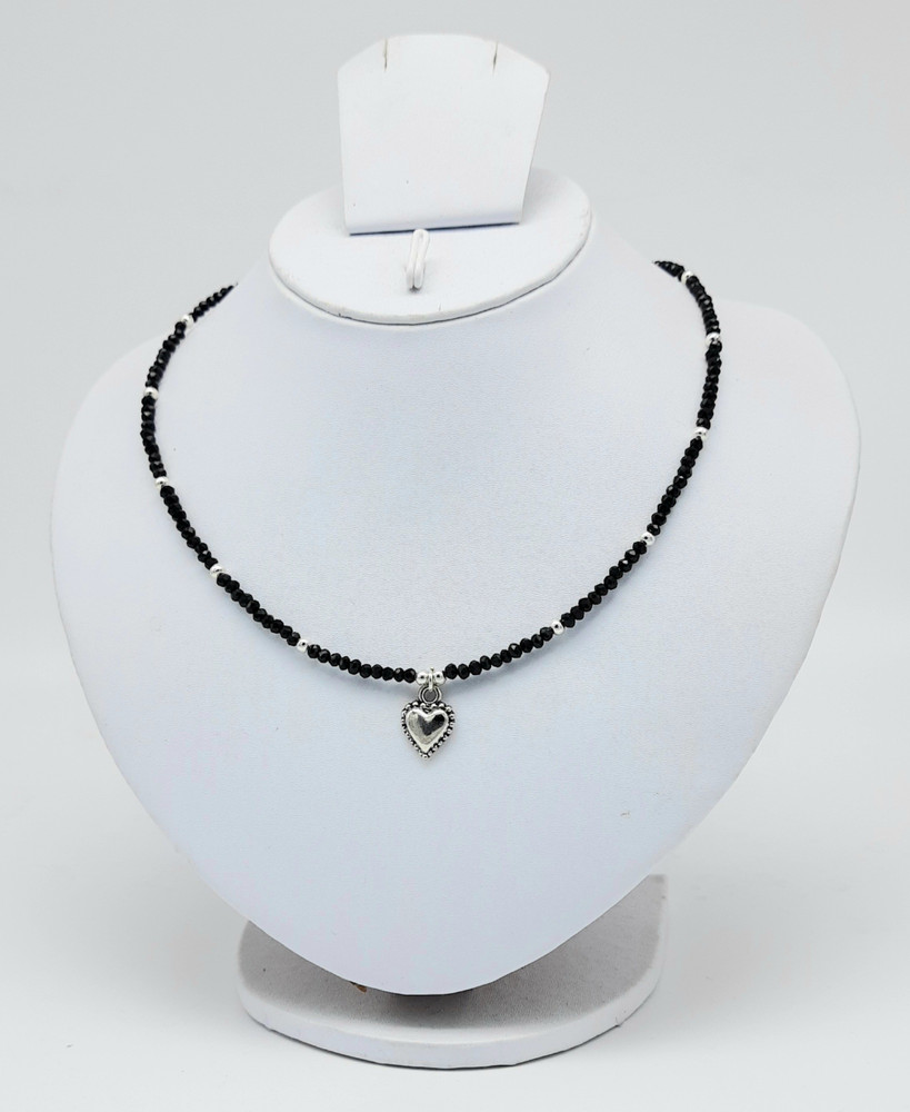 Small crystal beads on sale necklace