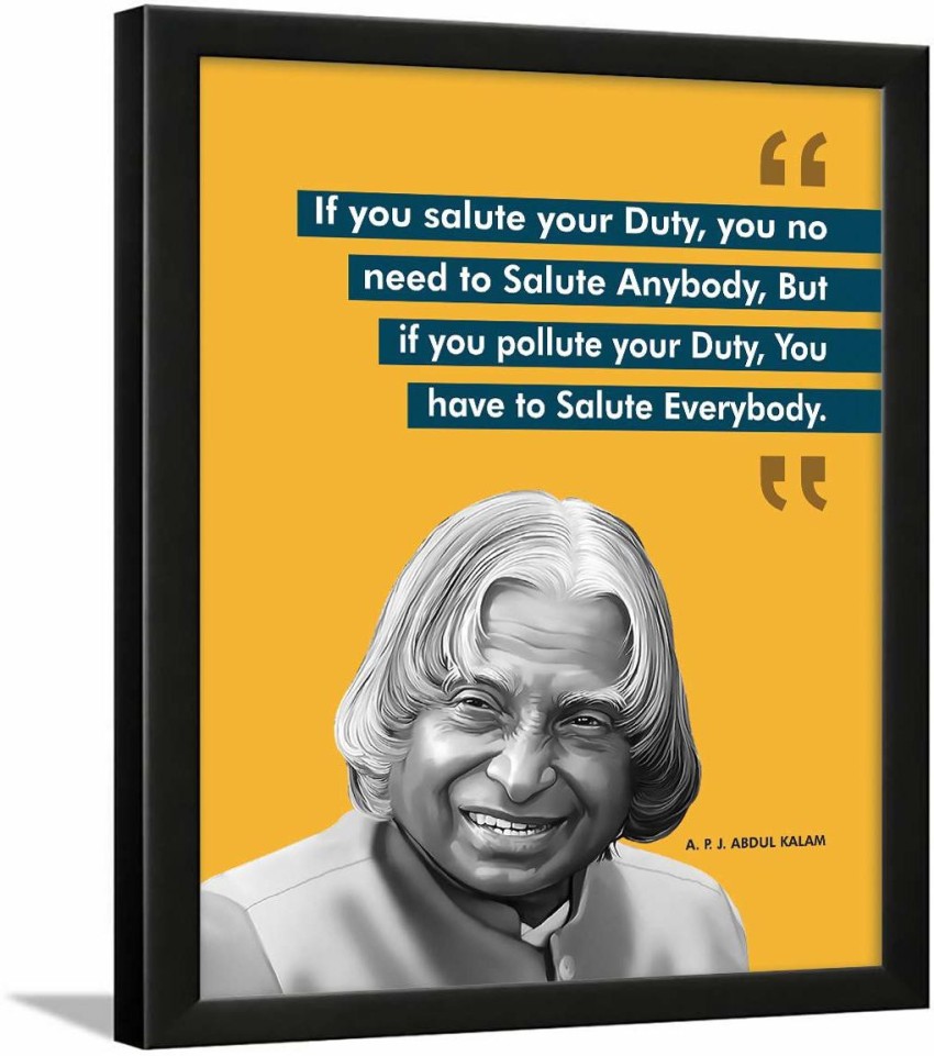 APJ Abdul Kalam Motivational Quotes Wall Frame APJ Abdul, 48% OFF