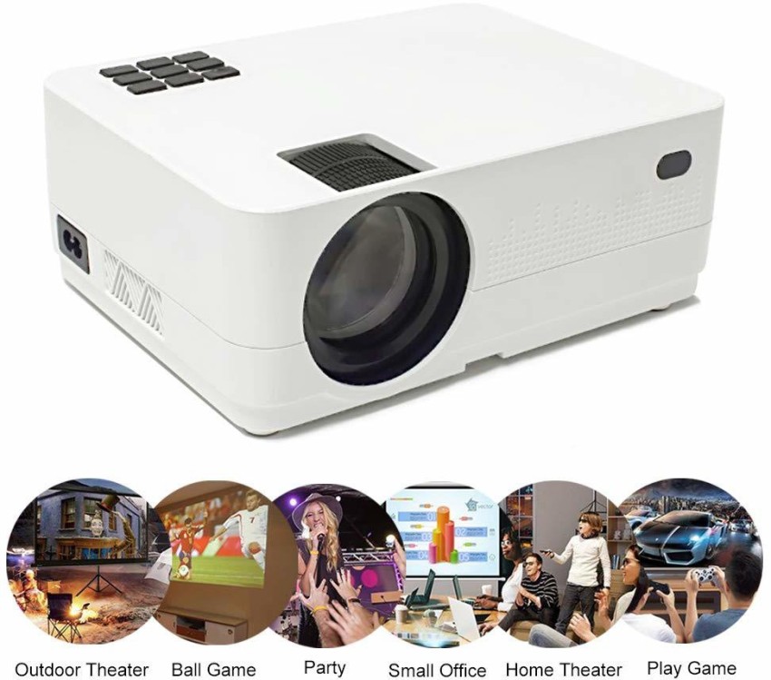 7000lms Mini 4K Projector Android 9.0 BT Video Proyector 5000+ Apps Netflix  HDMI 