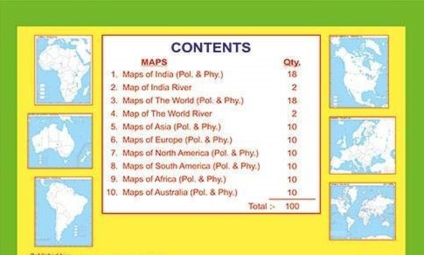 Dream Stationary CUT AND DRAW SMALL BOOK OF OUTLINE PRACTICE MAPS (100  ASSORTED MAPS) CONTAINS INDIA MAP, WORLD MAP AND CONTINENTS MAP: Buy Dream  Stationary CUT AND DRAW SMALL BOOK OF OUTLINE