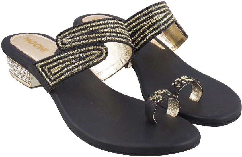 MOCHI Women Black Heels - Buy MOCHI Women Black Heels Online at