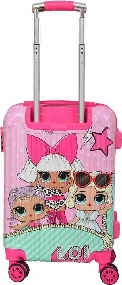 D Paradise Princess suitcase( trolley bag) for kids and girls Cabin Suitcase  - 21 inch Pink - Price in India