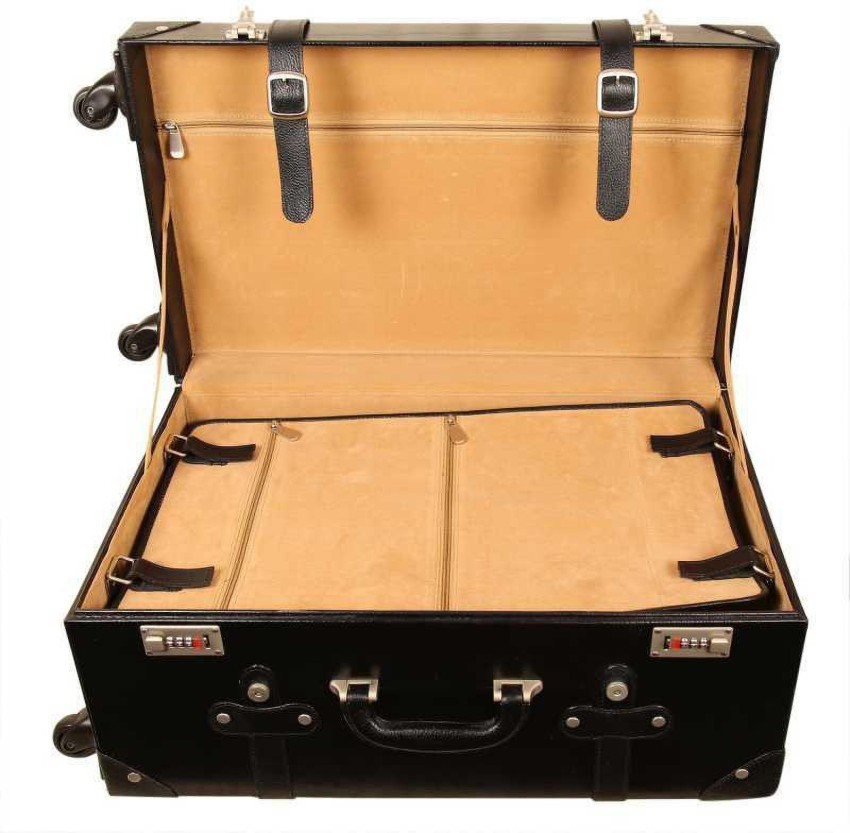 Small Vintage Leather Suitcase -  India