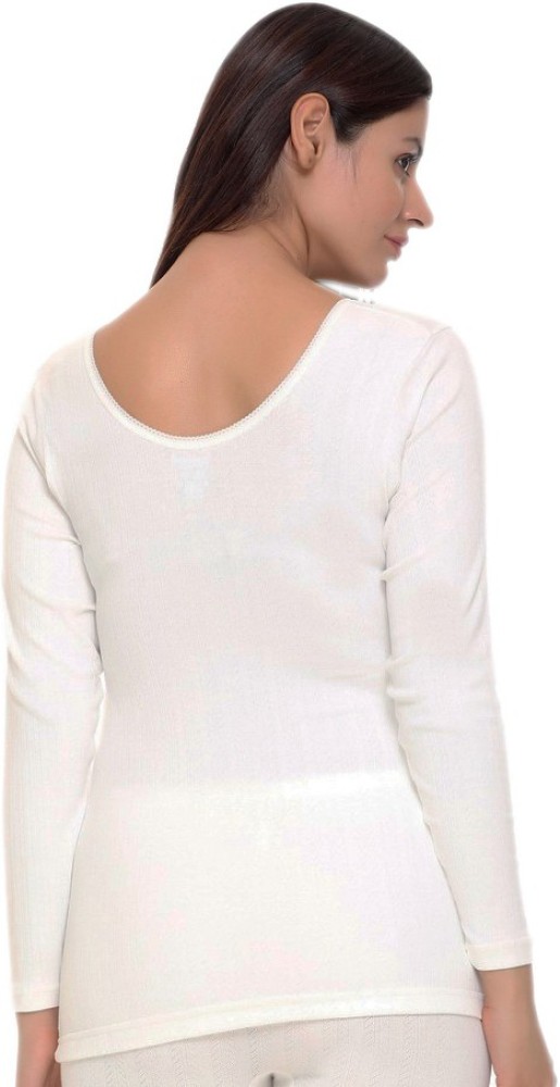 VP Oswal Cotton Ladies Round Neck Thermal Inner Warmer, Size: S