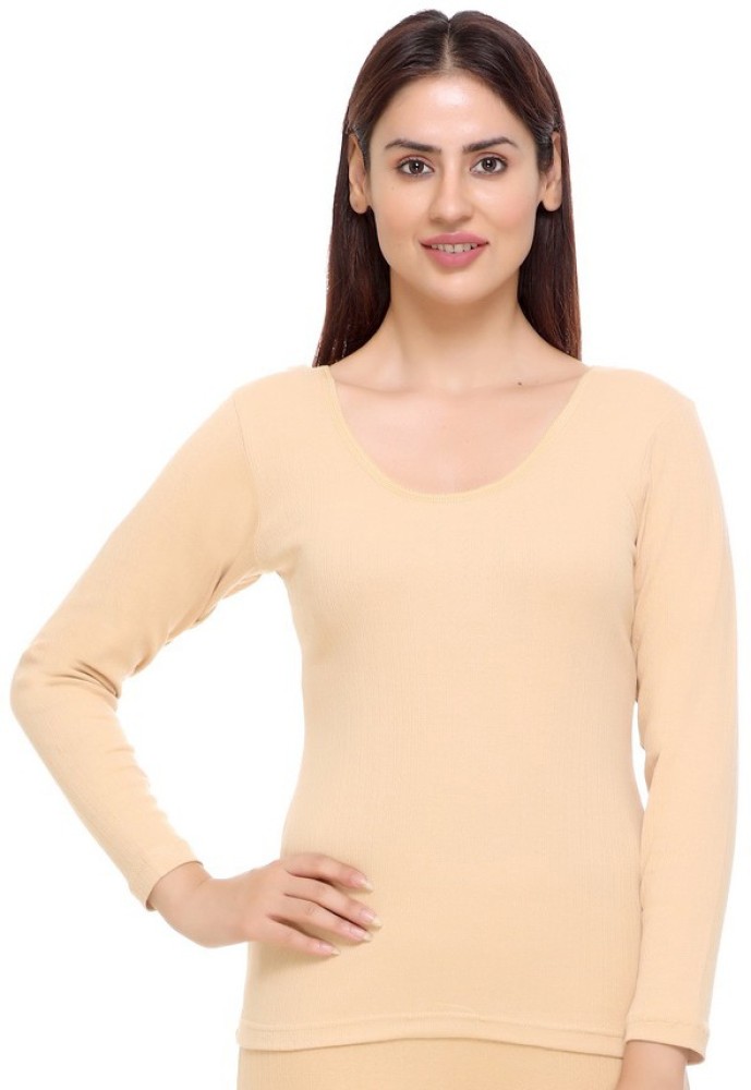 Warm-zone Solid Women Warmer Women Top Thermal - Buy Warm-zone Solid Women  Warmer Women Top Thermal Online at Best Prices in India