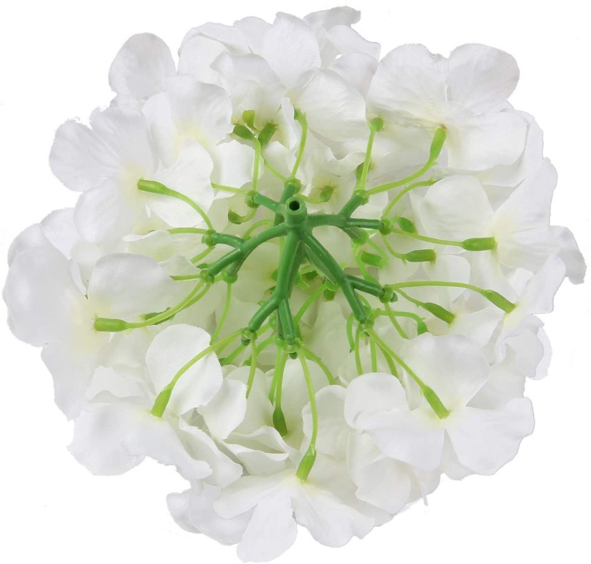 Set of 20: Artificial Silk Hydrangea Flower Picks, 7 Wide, Green, Floral Picks, DIY Craft Supplies, Parties & Events, Home & Office Decor