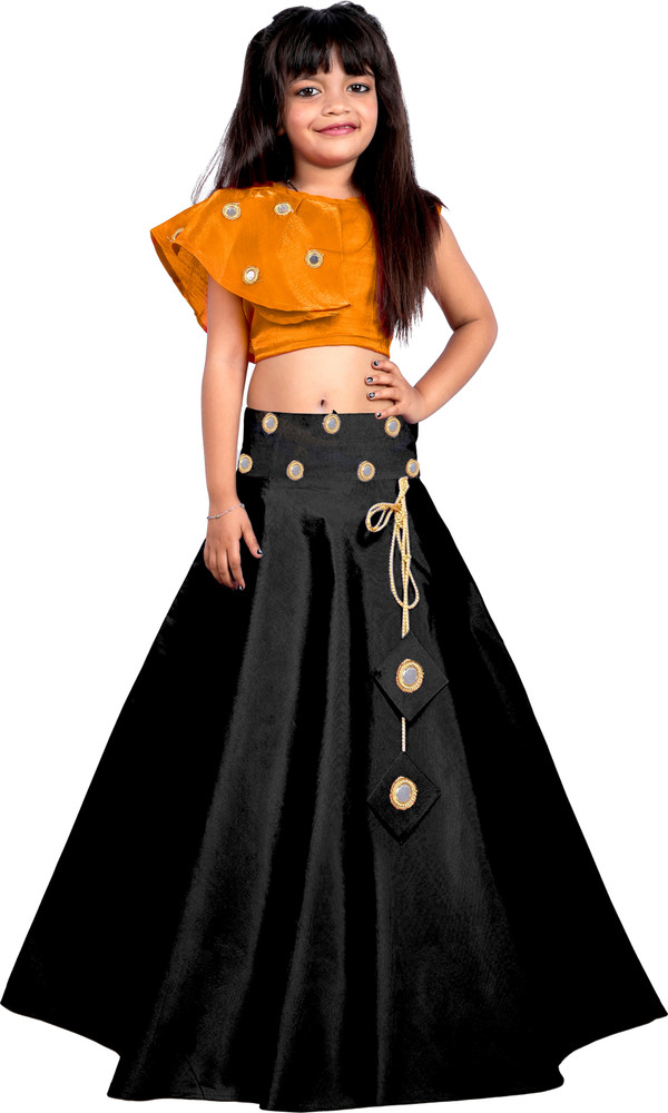 Mayura Designer Girls Lehenga Choli Ethnic Wear Solid Lehenga