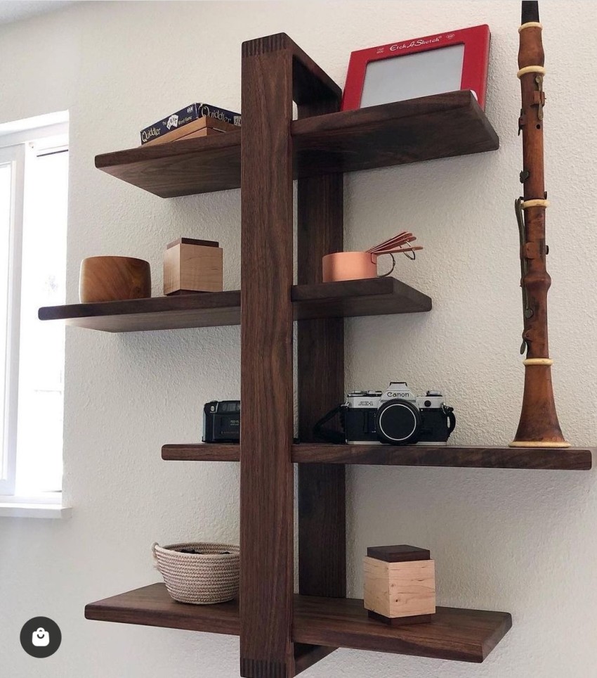 WOOD KARTINDIA Wooden Floating Wall Shelf/Wall Rack/Book Shelf/Home  Decoration Shelves / Wall Display Rack For Living Room,Drawing Room,Office  Wall Decor( 3 Shelves, Black) : Amazon.in: Home & Kitchen
