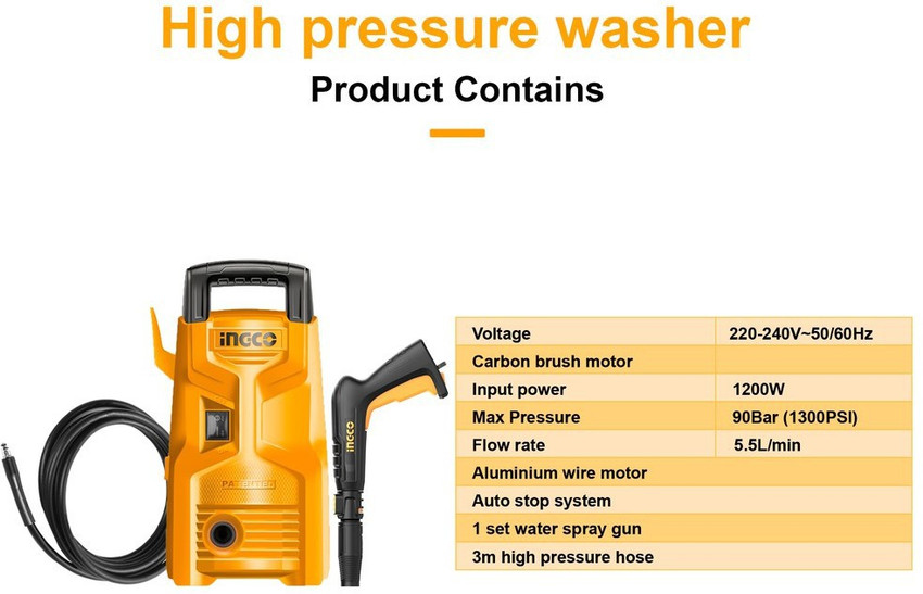 Ingco pressure shop washer 1200w