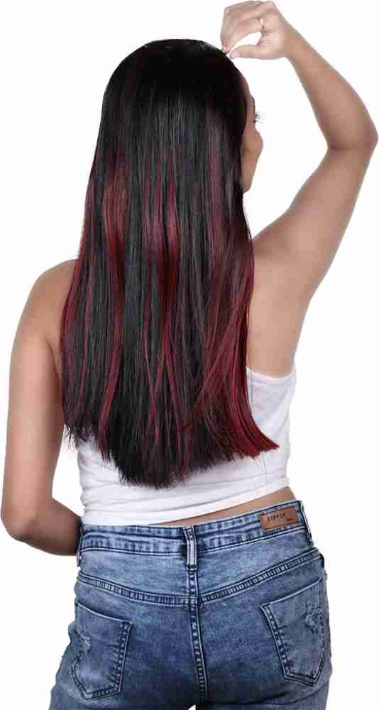 STREAK STREET SCARLET RED OMBRE HAIR EXTENSIONS Hair Extension Price in  India - Buy STREAK STREET SCARLET RED OMBRE HAIR EXTENSIONS Hair Extension  online at