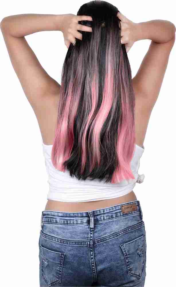 STREAK STREET FLAMINGO PINK OMBRE HAIR EXTENSIONS Hair Extension Price in  India - Buy STREAK STREET FLAMINGO PINK OMBRE HAIR EXTENSIONS Hair  Extension online at