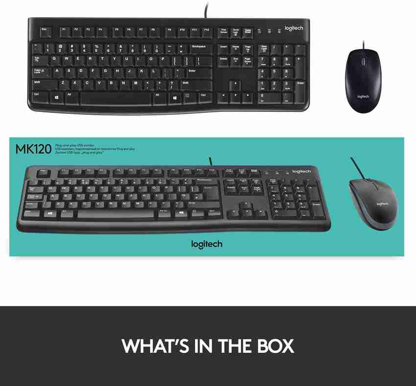 Logitech MK120 USB 2.0 Keyboard and Mouse Combo