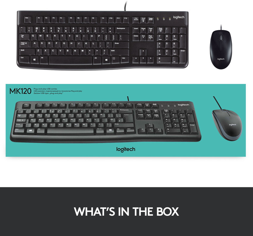 Teclado discount mk120 logitech