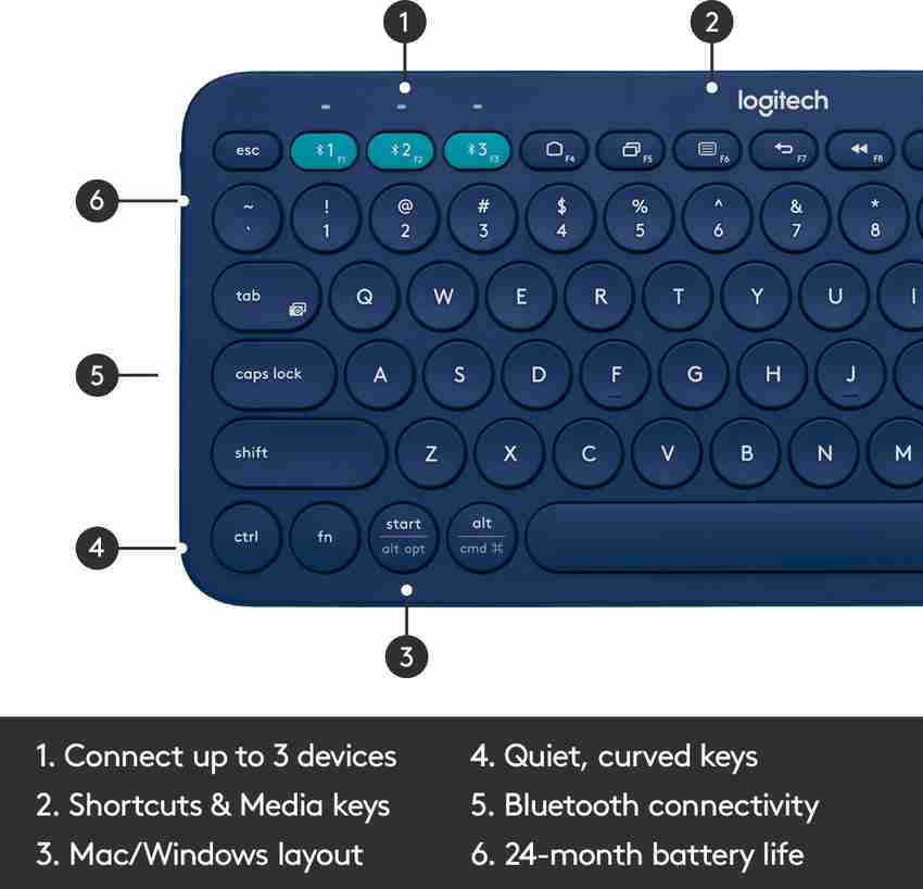 Logitech teclado bluetooth k380 on sale