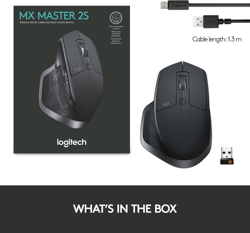 Logitech MX Master 2S - Souris - laser - 7 boutons - sans fil