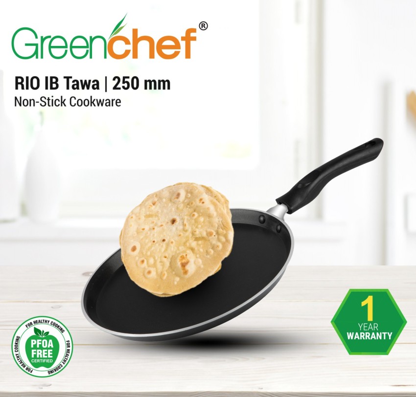 Kitchen Chef Non Stick Induction Bottom Roti Tawa 25.5 cm diameter