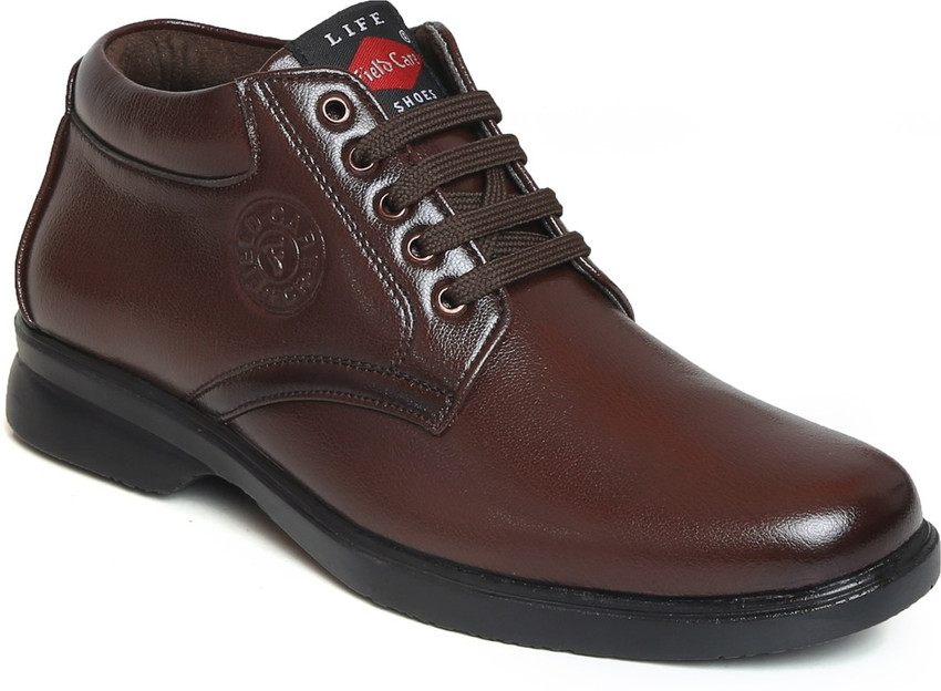 Field Care Fashion Lace Up Mid Top Shoes for Men s Formal Dress