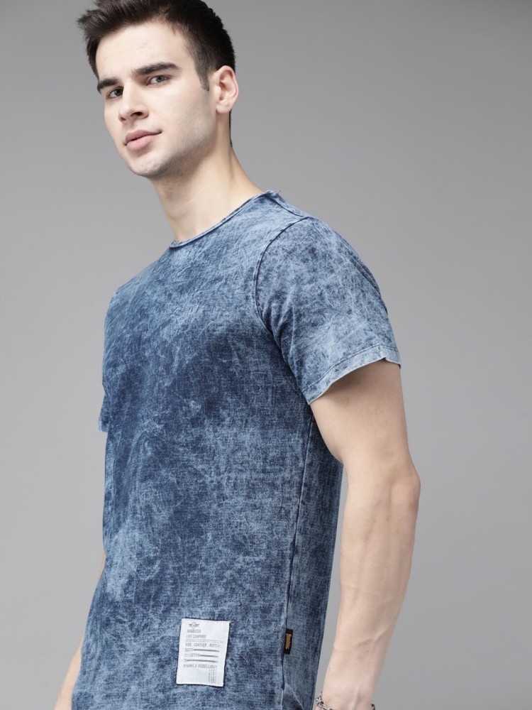 Roadster Black Tie-Dye Casual Shirt