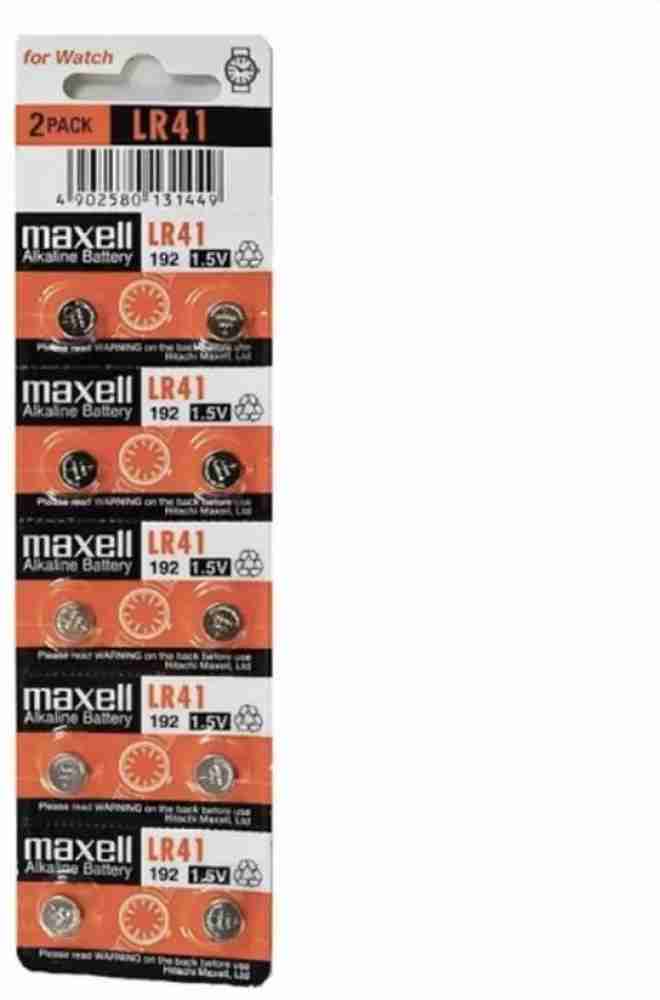 Maxell Alkaline LR41 1.5V Electronics Batteries - 10 Pack