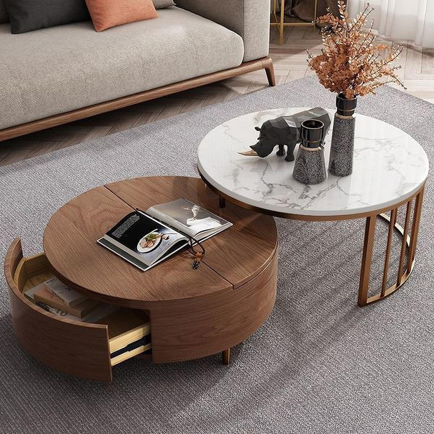 Rose gold sales centre table