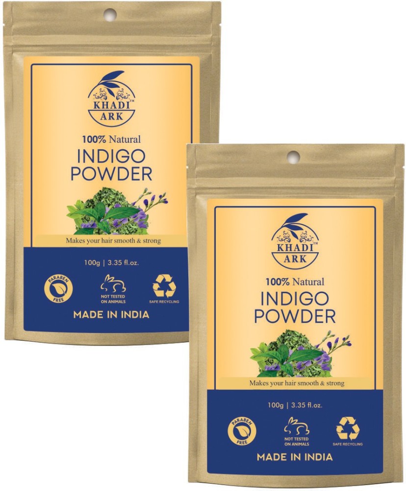 Pure Henna Powder, Hair Dye 100 Grams Pure Indigo Powder 100 Grams. bundle  for Gray Hair 