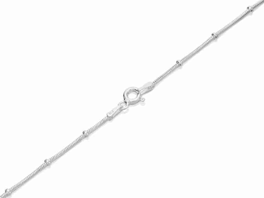 Padlock and Key Necklace - Sterling Silver Swallow / 18