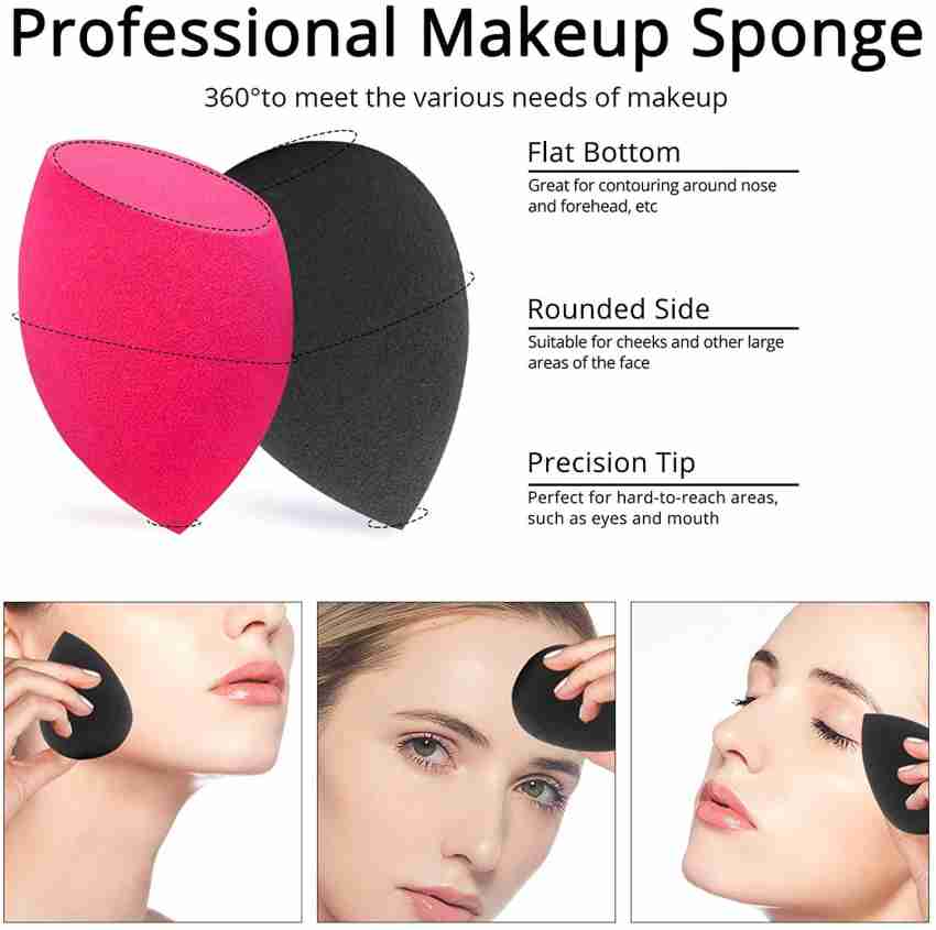 Korintin 6Pcs Makeup Sponges Foundation Blending Beauty Sponge Dry